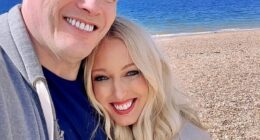 Hayley Palmer, 44, and Mark Labbett, 59, are set to spend a night together for an interview at London's Hippodrome a year and a half after their chaotic split (pictured May 2024)