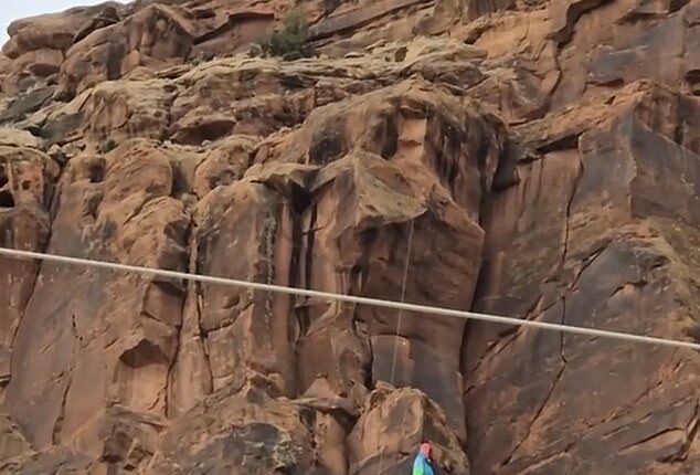 A breathtaking helicopter rescue took place in the red-rock canyons outside Moab, Utah.