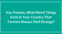 Hey Pandas, What Weird Things Exist In Your Country That Tourists Always Find Strange?