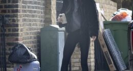 Holly Ramsay clutched a 'Bride' phone case as she broke cover on Thursday morning for the first time since her feud with fiancé Adam Peaty 's family came to light