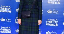 Holly Willoughby wrapped up warm as she led the arrivals at Winter Wonderland in Hyde Park , London on Thursday