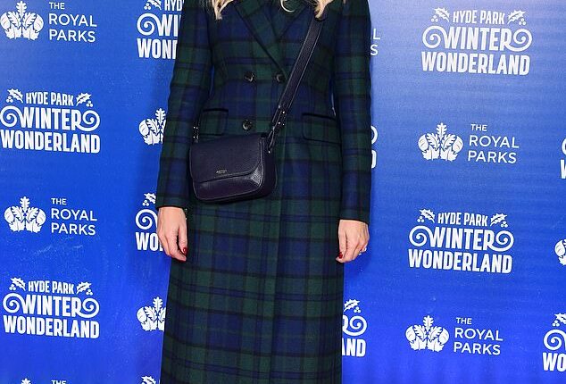 Holly Willoughby wrapped up warm as she led the arrivals at Winter Wonderland in Hyde Park , London on Thursday