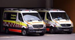 Four spectators at Walcha Motorcycle Rally in Walcha, New South Wales, have been rushed to hospital after a vehicle crashed into a grandstand (stock picture)