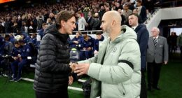 Enzo Maresca (right) got the better of Thomas Frank (left) as Chelsea won 1-0 against Spurs