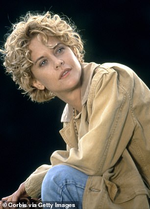 Ryan is seen here in 1998 on the set of City of Angels