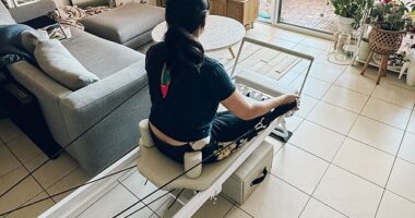 I tried Kmart's new Pilates reformer machine. At $229, it's cheaper than my 10-class passes, which cost me $395
