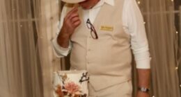 The lengthy post on a private gossip Facebook group painted a harsh picture of the well-known celebrant, claiming he was swiping a bit of cake with his finger before it was even served to guests (Picture obtained from the since-deleted Facebook post)