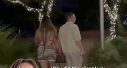 Engagement planner Emma (left) recounted how a recent proposal she'd arranged for a client was hijacked by another couple who discovered the romantic outdoor set-up