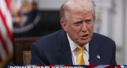 US President Donald Trump has said the UK must follow America's hard line on immigration or 'you're not going to have a country left' in an interview with GB News yesterday