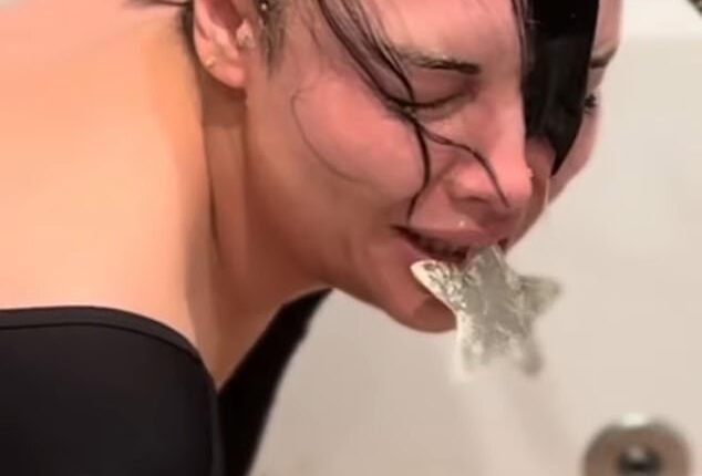 Shona McGarty proved she's more than ready for anything the jungle might throw at her as she dunked her head into a gravy-filled bath in a bid to win silver stars