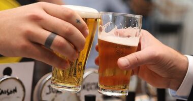 'If you really want to set the stage for yourself long-term, limit or remove alcohol,' he explained in the beginning of the video (stock image)