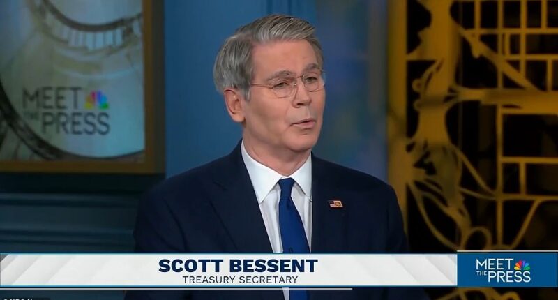 Trump's Treasury Secretary Scott Bessent provided his latest attention-grabbing takedown of a major network host to cable news watchers Sunday morning. During a discussion with moderator Kristen Welker on Meet the Press, Bessent shared an optimistic outlook on inflation for 2026, while offering a quick fix to those want immediate relief from high prices. 'You know the best way to bring your inflation rate down? Move from a blue state to a red state! Blue-state inflation is half a percent higher,' Bessent remarked.