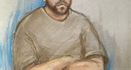 Samuel Dodsworth, 43, pleaded not guilty to the charge of murder. He is pictured in an artist's sketch from a court appearance last month