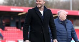 Salford City co-owner Sir David Beckham visits the Peninsula Stadium where he has become much more hands-on of late. The club have a new ownership structure