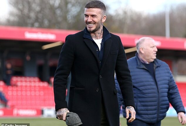 Salford City co-owner Sir David Beckham visits the Peninsula Stadium where he has become much more hands-on of late. The club have a new ownership structure