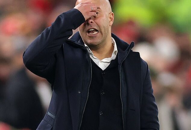 Arne Slot is lost for answers as Liverpool crash to defeat against PSV Eindhoven at Anfield in midweek - their ninth loss in 12 games