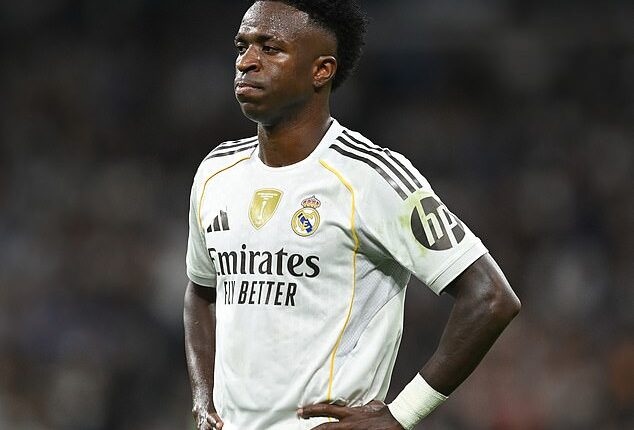 Vinicius Junior has looked increasingly like a player in turmoil since missing out on the Ballon d'Or last year