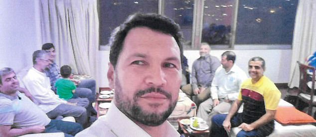 Four of the plotters meeting at an apartment in Venezuela. IRGC-QF officer Hasan Izadi, known as Masood Rahnema (center), Iranian intelligence officer Majid Dastjani Farahani (far left), and Iranian intelligence officer Mohammad Mahdi Khanpour Ardestani (far right)