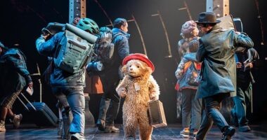 Just a few minutes into the world premiere of Paddington The Musical, the actors, who were crowded across a set designed to look like a busy railway station, stepped aside to reveal a small, furry figure in their midst, writes Jan Moir