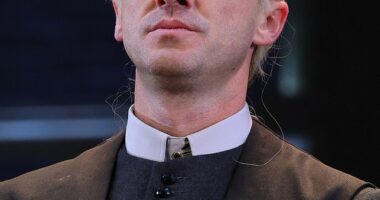 Tom Felton continued to show his support for controversial Harry Potter author JK Rowling as he reprised his role of Draco Malfoy in a Broadway show on Tuesday night