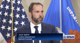 Jack Smith talking at a presser.