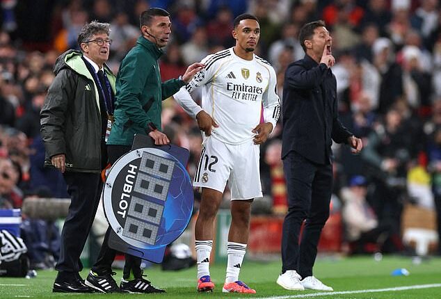 The right back came on in the 81st minute for Arda Guler to the expected boos and whistles, which followed his every subsequent touch as Real Madrid sunk to a 1-0 defeat to Liverpool