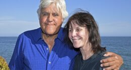 Jay Leno, 75, made a touching remark about caring for his wife Mavis Leno, 79, amid her heartbreaking diagnosis of 'advanced' dementia; pictured in August 2022