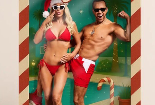 Jenny McCarthy lost a lot of weight during her recent health battle. And the Playboy cover girl showed off how slender she has become in her recent Christmas card for 2025 with her husband Donnie Wahlberg which was photographed by Anthony Tahlier