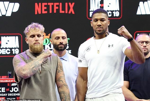 Jake Paul will be 'f***ed' the moment Anthony Joshua lands a right hand, says Joe Rogan
