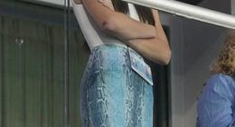 Things looked icy between Jordon Hudson and Jennifer Belichick at Saturday's UNC game