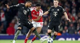 Bayern Munich star Joshua Kimmich (right) has claimed Arsenal are not the toughest team his side have faced this season