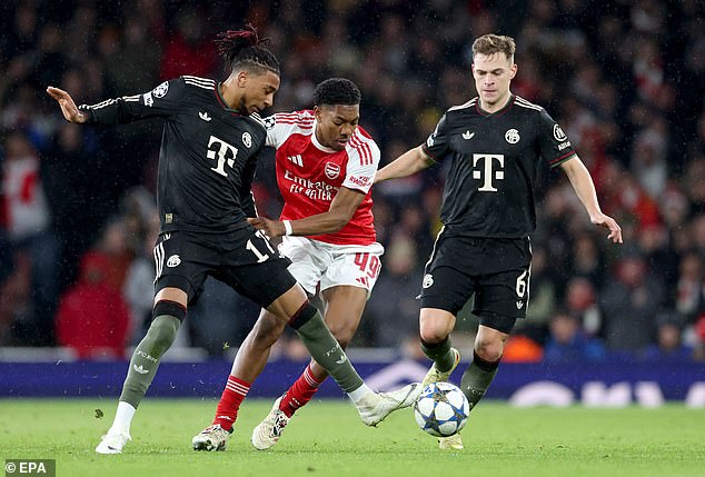 Bayern Munich star Joshua Kimmich (right) has claimed Arsenal are not the toughest team his side have faced this season
