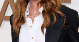 Julia Roberts used her Instagram platform to pay tribute to her twins Hazel and Phinnaeus on Friday; pictured in October