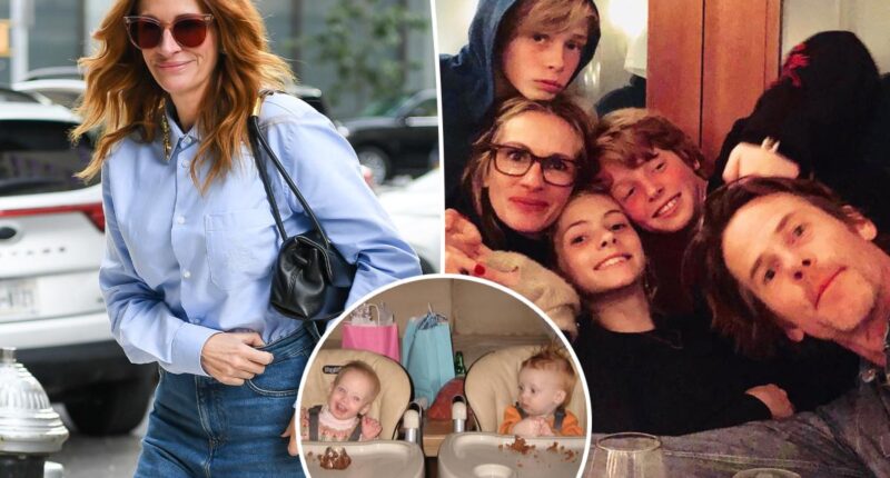 Julia Roberts celebrates twins Hazel and Phinnaeus' 21st birthday with rare pic