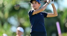 Kai Trump made her LPGA debut at The ANNIKA tournament in Florida on Thursday