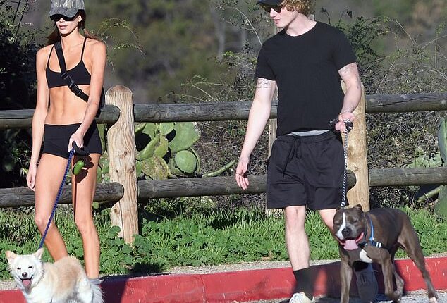 Kaia Gerber was spotted showcasing her supermodel assets when she surfaced for a sun-drenched Los Angeles hike with a male pal