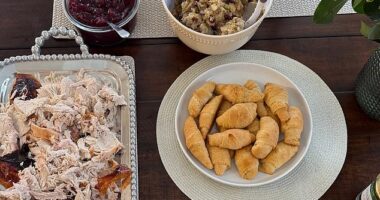 Karoline Leavitt has offered a behind-the-scenes glance at her family's Thanksgiving