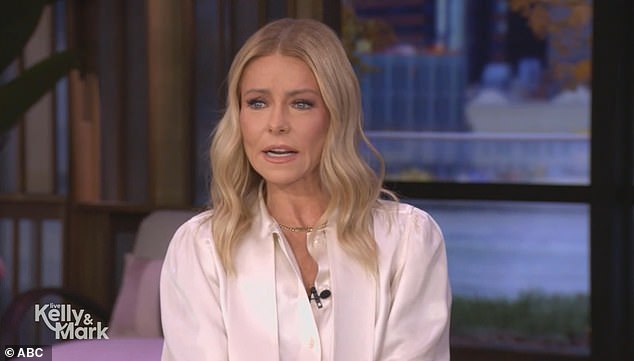 Kelly Ripa revealed one of her neighbors 'complained' about her Halloween candy while celebrating the holiday over the weekend