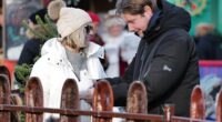 Kelsey Parker and her boyfriend Will Lindsay enjoyed a day out at Winter Wonderland in Hyde Park, London with her children