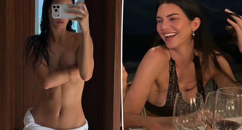 Kendall Jenner ditches clothes on the beach in 30th birthday photos