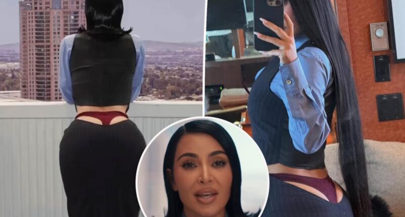 Kim Kardashian mocked for exposing her thong in 'All’s Fair'