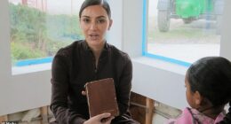 Kim Kardashian unmasked herself as the anonymous bidder who won an auction on a Bible her late father Robert Kardashian gave as a gift to O.J. Simpson on the latest episode of The Kardashians