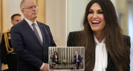 Kimberly Guilfoyle made quite an impression during her first meeting with Greece 's president Tuesday afternoon— delivering a quip that quickly sparked headlines. The former Fox News host and ex-fiancée of Donald Trump Jr. was welcomed by Greek President Konstantinos Tasoulas, who asked whether she had ever visited the country before. 'I have! I actually covered the Olympic Games in 2004 for ABC News,' Guilfoyle replied — before adding with a grin, 'I also had a honeymoon here in 2004. Fabulous honeymoon but…'