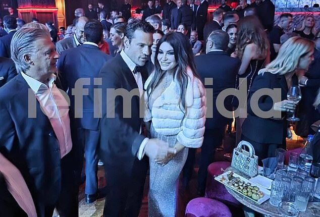 Once seated at her front-row table, the ambassador was personally welcomed by pop sensation Konstantinos Argyros, who serenaded the crowd with his biggest hits