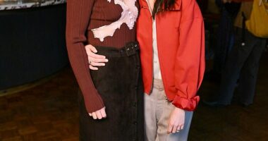 Imogen Poots (L), 36, joined Kristen Stewart (R), 35, for a special screening of their movie The Chronology Of Water at White City House in London on Saturday