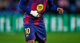 Lamine Yamal (pictured in action for Barcelona) has sparked a club vs country row after undergoing surgery without telling Spain