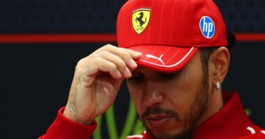 Lewis Hamilton gives crushing six-word interview after latest Ferrari F1 nightmare
