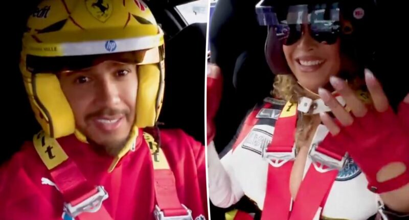 Lewis Hamilton hits 200 mph during 'hot lap' with nervous Beyoncé at F1 Grand Prix