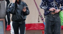 Lou Teasdale, 42, and Andy Carroll, 36, were spotted cosying up on a sweet date day at Winter Wonderland on Monday after revealing their exciting plans to marry