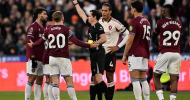 Lucas Paqueta has launched a social media rant amid his red card against Liverpool